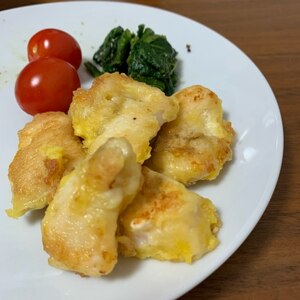 節約料理★鶏むね肉のピカタ風